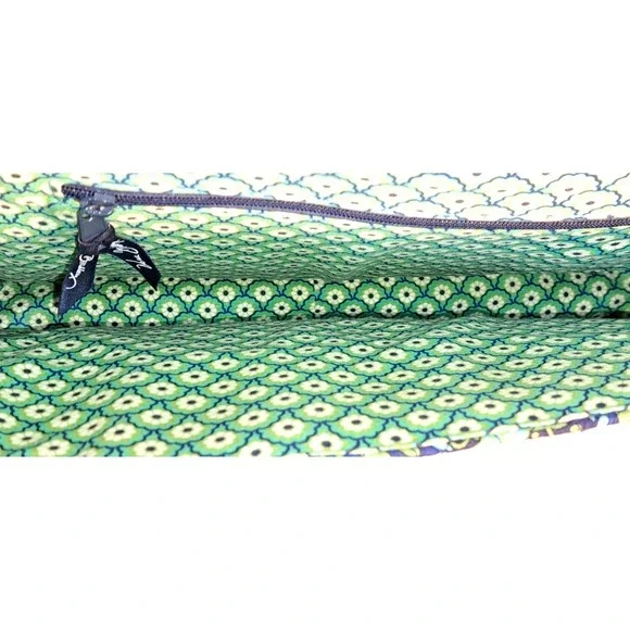 Vera Bradley Messenger Rythm & Blues Pattern Laptop Attache Convertible Strap - Picture 5 of 13